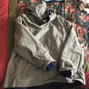 Men’s Large green Orvis lined canvas jacket